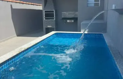Casa para venda em itanhaém, gaivota, 2 dormitórios, 2 suítes, 1 banheiro, 2 vagas