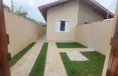 Casa para venda em itanhaém, gaivota, 2 dormitórios, 1 suíte, 1 banheiro, 1 vaga