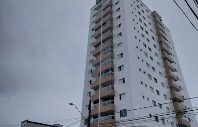 Apartamento para venda em praia grande, vila tupi, 1 dormitório, 1 banheiro, 1 vaga