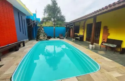 Casa para venda em itanhaém, jamaica, 3 dormitórios, 3 banheiros, 5 vagas