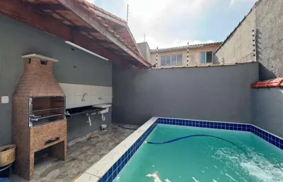 Casa para venda em itanhaém, gaivota, 2 dormitórios, 1 suíte, 1 banheiro, 2 vagas