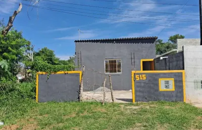 Casa para venda em itanhaém, luizamar mirim, 1 dormitório, 1 banheiro, 2 vagas