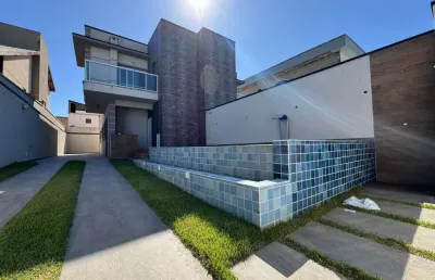 Casa sobreposta para venda em itanhaém, regina, 3 dormitórios, 1 suíte, 2 banheiros, 4 vagas