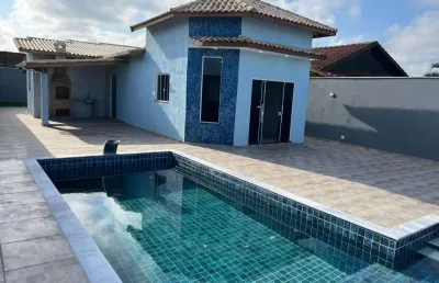 Casa para venda em itanhaém, cibratel 2, 3 dormitórios, 1 suíte, 2 banheiros, 5 vagas