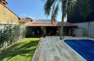 Casa para venda em itanhaém, jardim jamaica, 2 dormitórios, 1 suíte, 1 banheiro, 3 vagas