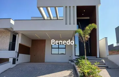 Casa com 3 suítes à venda, 198 m² santorini residencial club - parque brasil 500 - paulínia/sp
