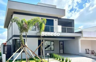 Casa com 3 suítes para locação, 244 m²  - condomínio royal garden - paulínia/sp