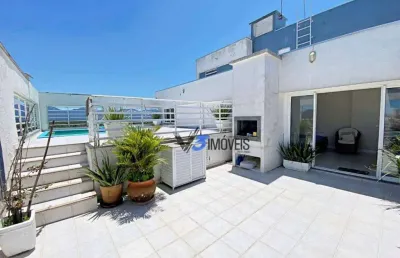 Cobertura duplex com piscina frente mar no balneário flórida