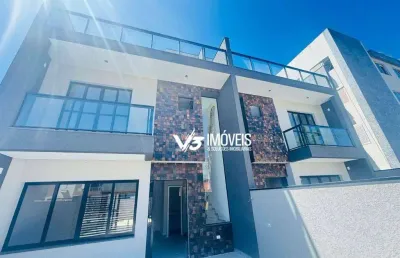 Triplex a 50m do mar com 3 dormitórios à venda por r$ 1.220.000