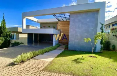 Casa à venda no residencial das árvores, 5 quartos com 385m² - r$4.550.000,00 no alphaville lagoa dos ingleses