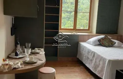 Lm8091 locacao loft mobiliado r$ 3.000,00 + condominio centro historico petropolis rj