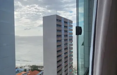 Flat à venda no number one – ponta d’areia, 1 quarto, andar médio, mobiliado