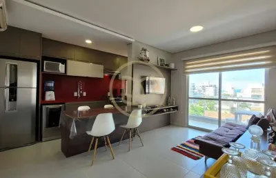 Apartamento mobiliado, com 2 quartos e vista para o mar