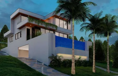 Cond. capital ville - 3 suítes - 5 vagas - at 1.260m² - ac 322m² - piscina