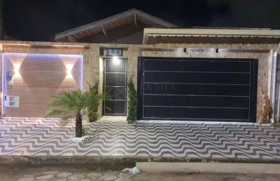 Casa para venda em praia grande, vila caiçara, 4 dormitórios, 4 suítes, 1 banheiro, 3 vagas