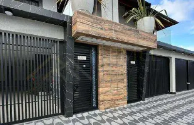 Casa em condomínio para venda em praia grande, maracanã, 2 dormitórios, 1 banheiro, 1 vaga