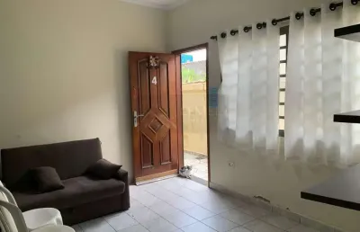 Casa em condomínio para venda em praia grande, aviação, 1 dormitório, 1 banheiro, 1 vaga