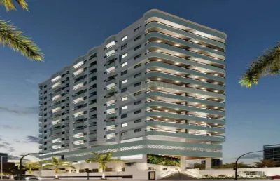 Apartamento para venda em praia grande, maracanã, 2 dormitórios, 1 suíte, 1 banheiro, 1 vaga