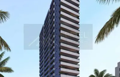 Apartamento na planta para venda em praia grande, flórida, 2 dormitórios, 2 suítes, 1 banheiro, 1 vaga