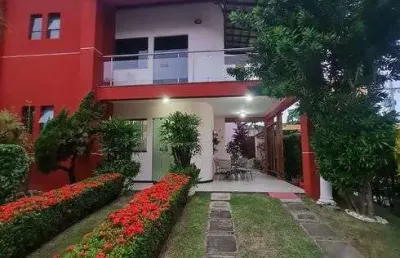 Casa solta com 3/4 em condomínio fechado com piscina privativa em stella maris - salvador/ba