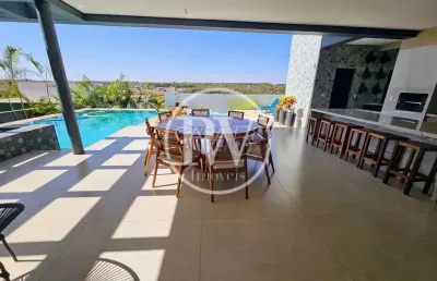 Casa de luxo à venda no condomínio jardins munique – goiânia | 590m² 4 suítes