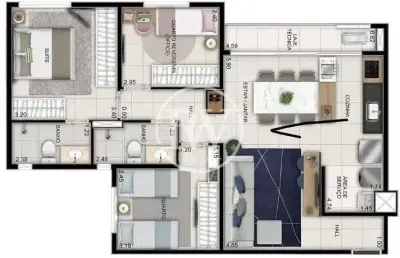 Apartamento no wish 211 à venda – 3 quartos, 76 m² – 19º andar – jardim américa