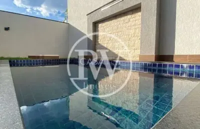 Casa térrea de alto padrão com 3 suítes, piscina e área gourmet – 185m² construí