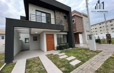 Villagio di napoli, sobrado em condomínio, 3 dormitórios à venda, 121 m² - campo de santana - curitiba