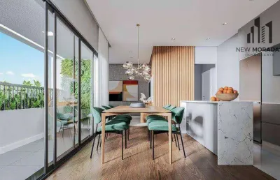 Apartamento 2 dormitórios à venda, 57 m²- portão - curitiba/pr