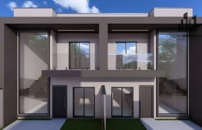 Sobrados em condominio, 3 dormitórios à venda, 110 m² - xaxim.