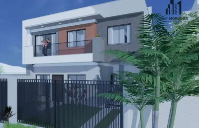 Sobrados novos, 3 dormitórios à venda, 108 m²- novo mundo - curitiba/pr