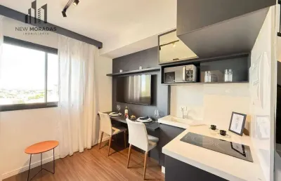 Studio duplex, mobiliado à venda, 30 m²- novo mundo