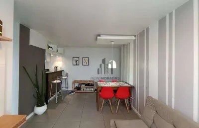 Apartamento com 3 dormitórios à venda no residencial villa pantoni, 58 m² - novo mundo - curitiba/pr