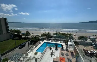 4 suítes 3 vagas mobiliado ampla área de lazer, meia praia, itapema - sc