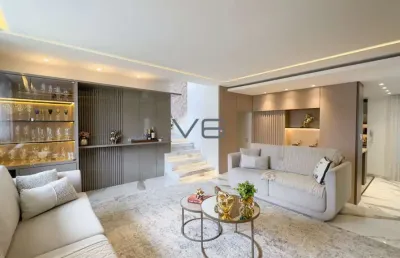 Casa alto padrão com 308m² privativos, 3 quartos com suíte 3 vagas de garagem, no boqueirão, curitiba - pr.