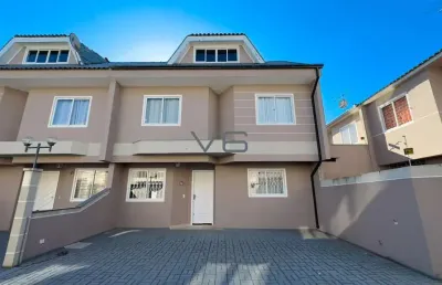 Casa em condomínio, com 3 quartos, 124 m² privativos, 2 vagas de garagem, no boqueirão, curitiba - pr.