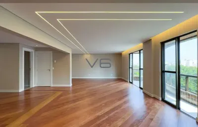 Apartamento alto padrão com 3 quartos, 193,23 m² privativos, 2 vagas de garagem, no  água verde, curitiba - pr.