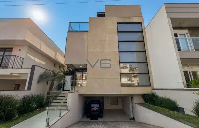 Casa em condomínio com 3 quartos, 257 m² privativos, 3 vagas de garagem, no fazendinha, curitiba - pr.