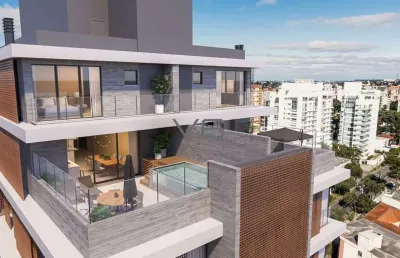 Apartamento alto padrão, com 4 suítes, 303 m² privativos, 5 vagas de garagem, no bigorrilho, curitiba - pr.