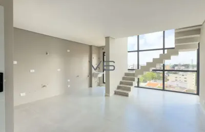 Cobertura duplex com 3 quartos, 142 m² privativos, 2 vagas de garagem, no seminário, curitiba - pr.