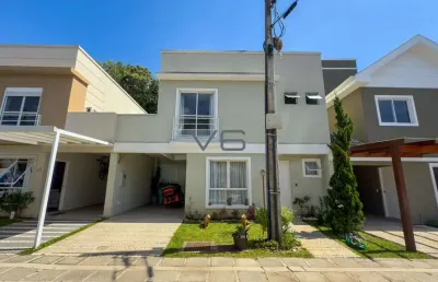 Casa em condomínio com 127.28m² privativos, 03 quartos, 2 vagas de garagem, no barreirinha, curitiba - pr.