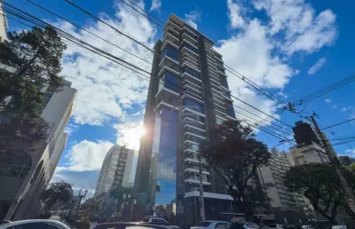 Apartamento alto padrão com 155,4 m² privativos, 3 suítes, 3 vagas de garagem, no agua verde, curitiba-pr
