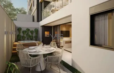 Garden com 157m² privativos, 2 quartos, no portão, curitiba-pr.
