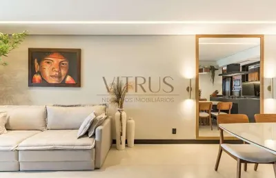 Apartamento mobiliado alto padrão em jardim astúrias - guarujá, sp