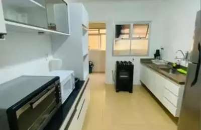 Apartamento com 2 quartos para alugar no gonzaga, santos , 99 m2 por r$ 5.000