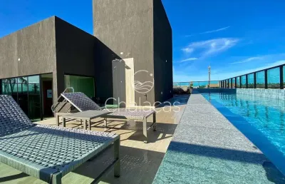Flat térreo com jardim externo privativo no marina do cupe!