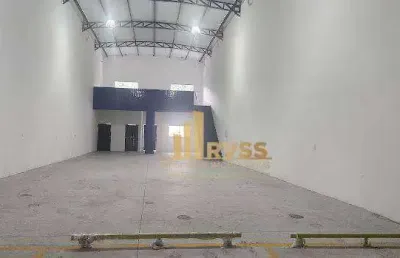 Galpão/depósito/armazém a/c 313m², h= 7m, 2 wc, mezanino 45m² recém-construído