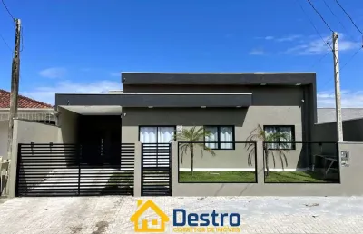 Casa para venda em pontal do paraná, jardim canadá, 3 dormitórios, 1 suíte, 2 banheiros, 1 vaga