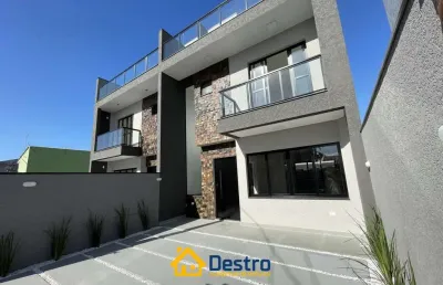 Triplex para venda em pontal do paraná, jardim canadá, 3 dormitórios, 1 suíte, 4 banheiros, 2 vagas
