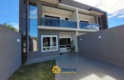 Sobrado para venda em pontal do paraná, shangri-lá, 3 dormitórios, 1 suíte, 2 banheiros, 1 vaga